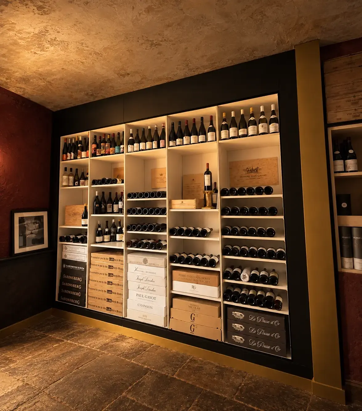 De verlichte wijnkast van Taste of Life