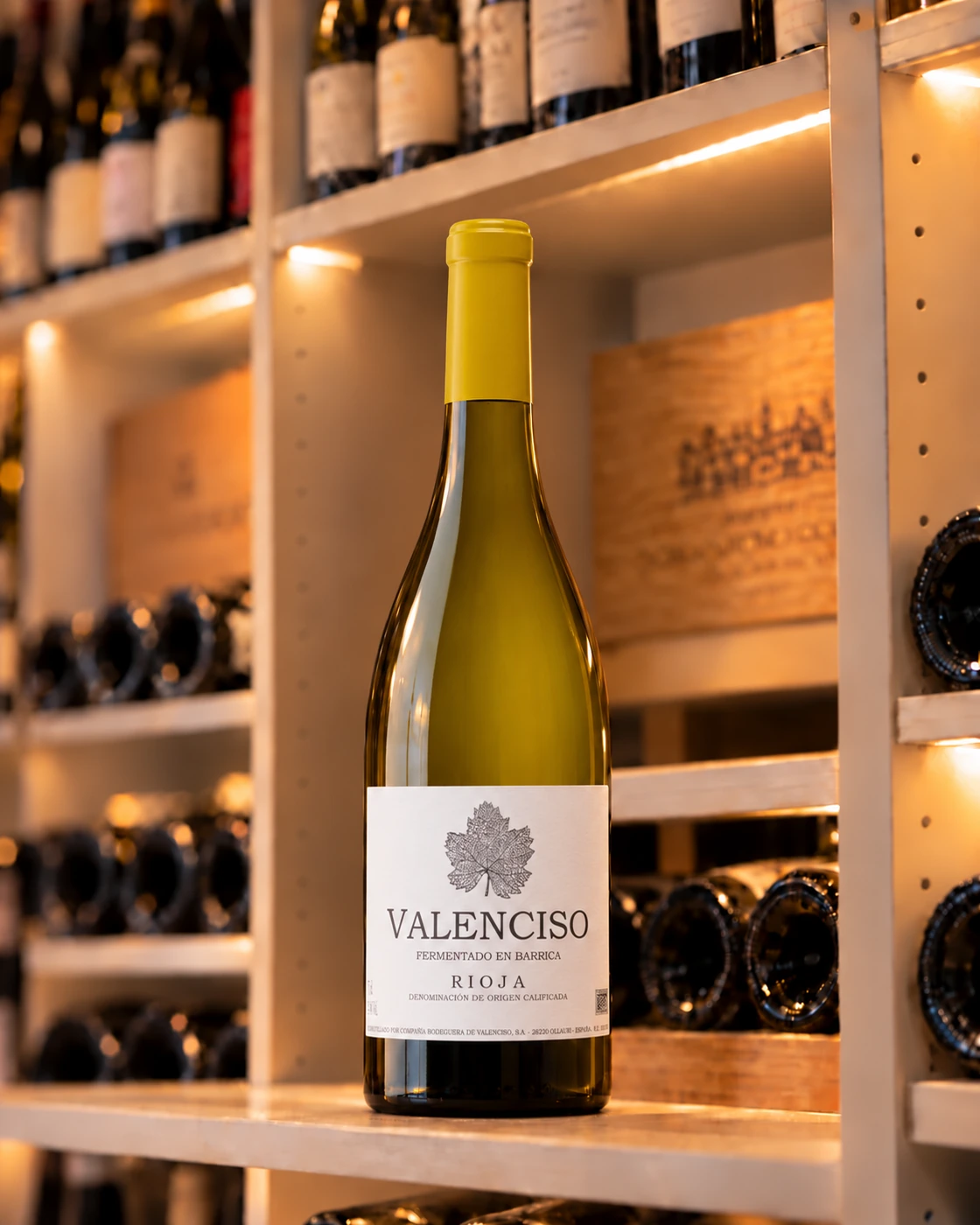 Valenciso Rioja Blanco · Fermentado en Barrica 2024 in de wijnkast